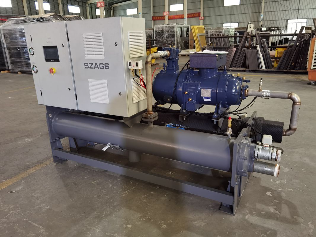 60hp ψυγείο τύπου βίδας ψύξης με νερό με συμπίεση Hanbell για ψύξη μηχανή χύτευσης ένεσης