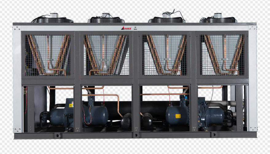 Χρυσός ψυγείο τύπου βίδα Hanbell 500kW Ψυκτικό δυναμικό Κόντενσερ ψύξης με αέρα για βιομηχανική ψύξη