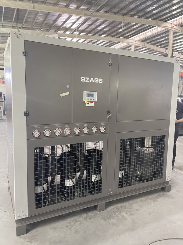 Υψηλή αποδοτικότητα 40HP Βιομηχανικός ψυγείο ψύξης νερού 130 KW ΣΚΡΟΛΛ ψυγείο ψύξης νερού για μηχανή ένεσης