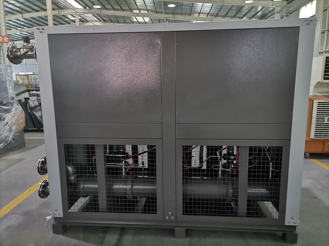 Υψηλή αποδοτικότητα 40HP Βιομηχανικός ψυγείο ψύξης νερού 130 KW ΣΚΡΟΛΛ ψυγείο ψύξης νερού για μηχανή ένεσης