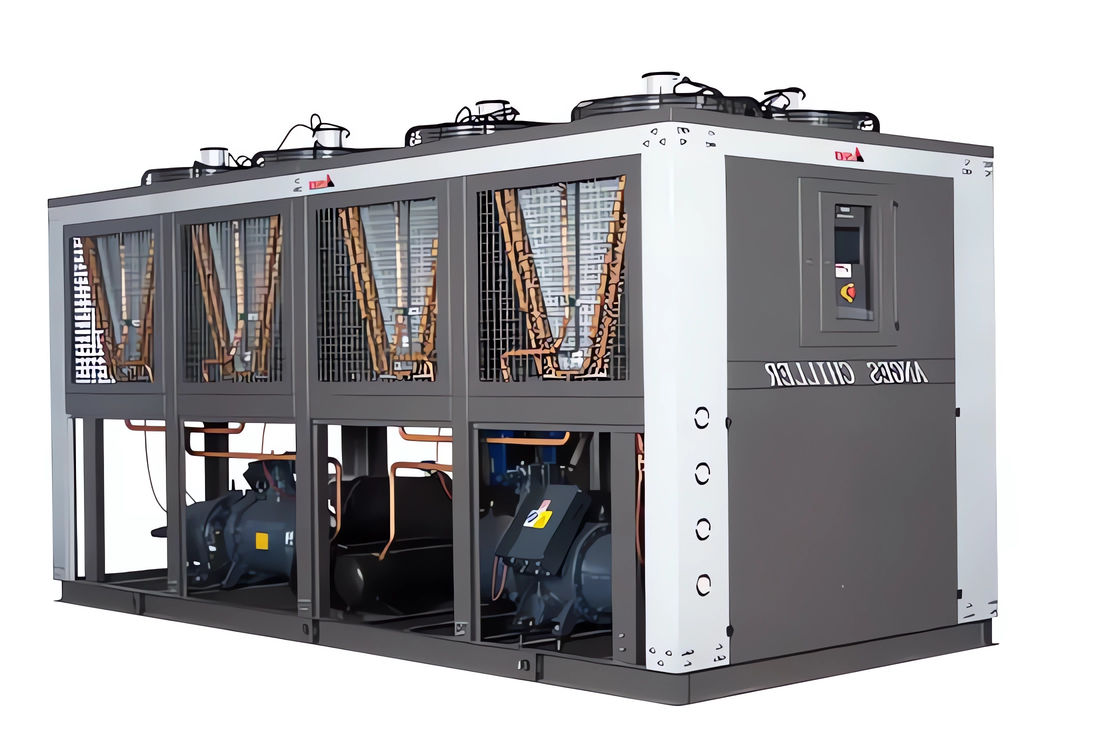150HP Βιομηχανικό ψύκτη βίδα ψύξη με ψύξη αέρα για μηχανή φουσκωμένη ταινία και PET φιάλη γραμμή