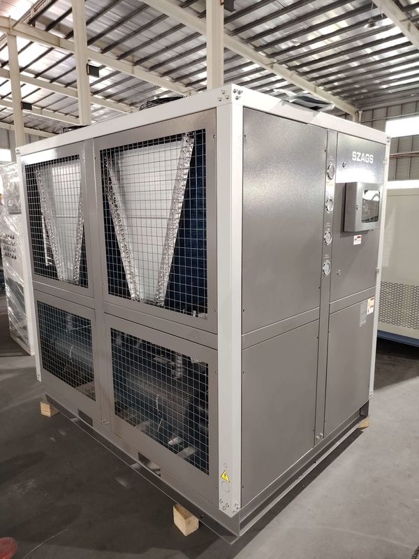 30HP βιομηχανικό τύπου κυλίνδρου ψυγείο νερού με ψύξη αέρα 92kW σύστημα ψύξης ψυγείου γλυκόλης