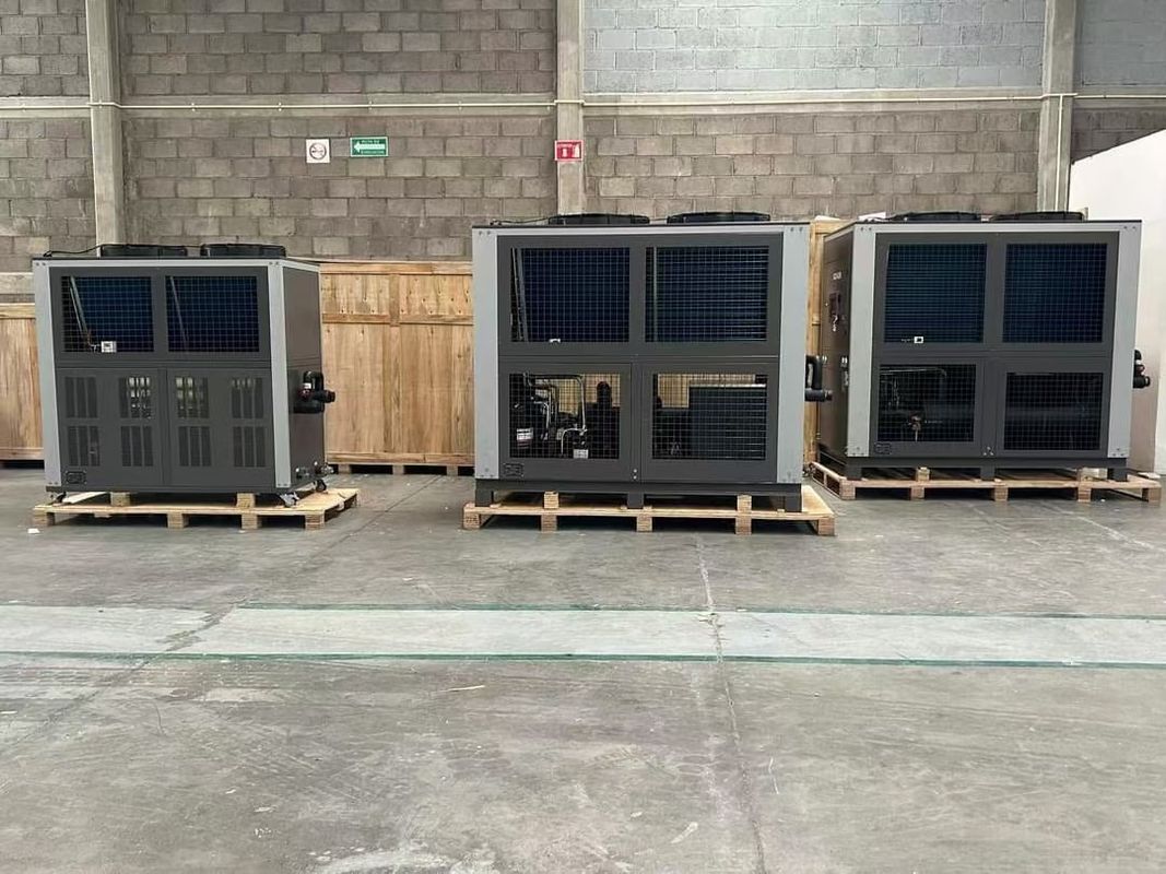 46.2KW ψυγείο νερού με ψύξη αέρα με κυλίνδρους φτερωτούς σωλήνες χαλκού
