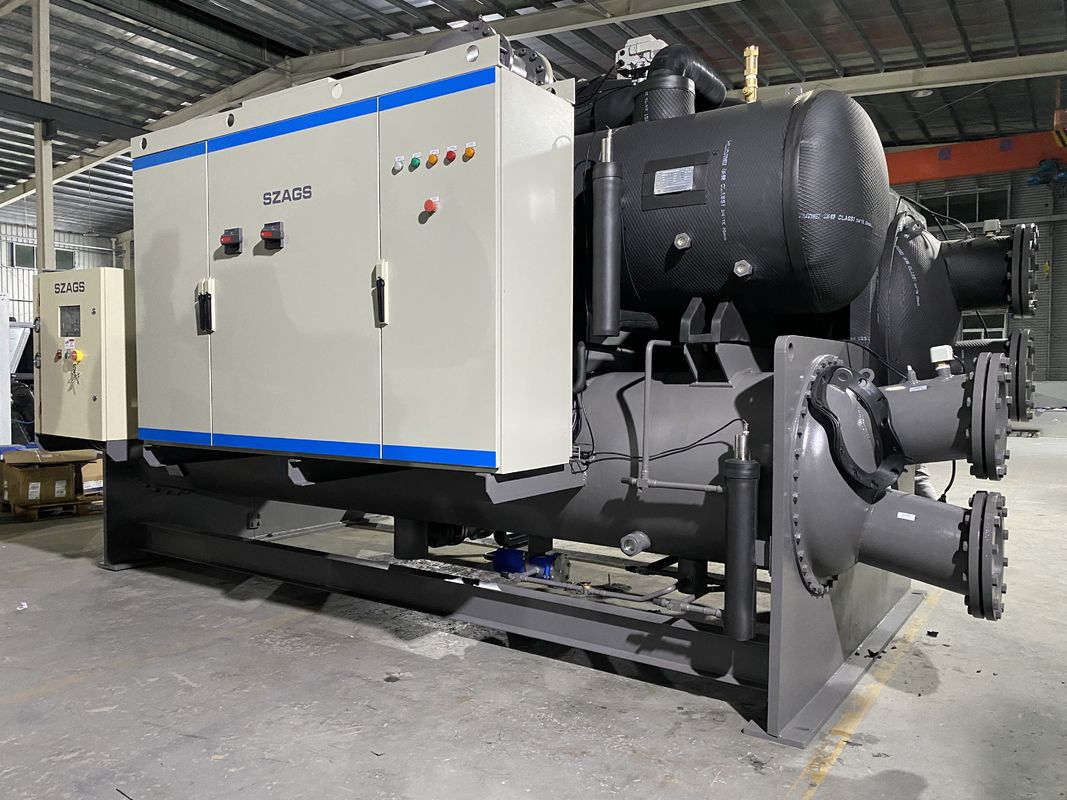 250hp υδατοψυγμένο ψυγείο τύπου στερέωσης ημι-ερμητικό ψυγείο βίδες για μηχανή αφρώδους