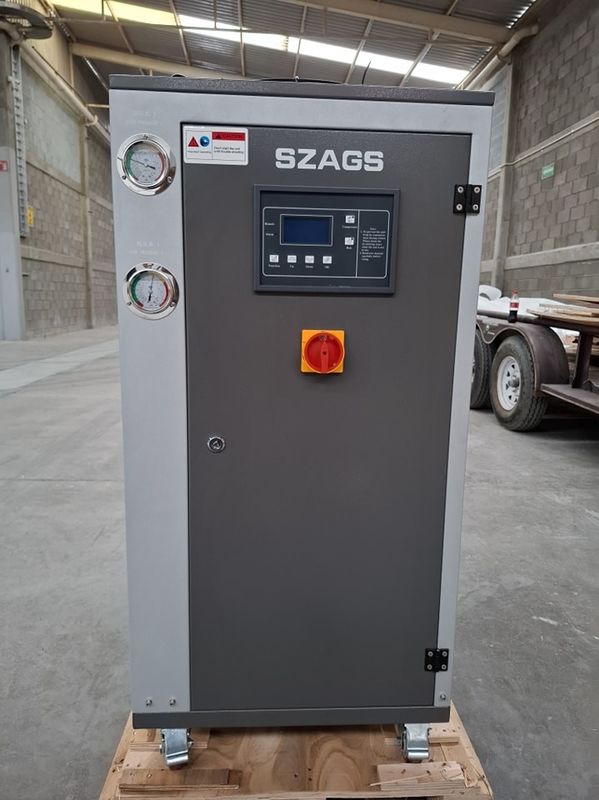 Βιομηχανικό ψυγείο νερού 5HP Επεξεργασία πλαστικών 5RT ψυγείο με ψύξη αέρα για φαρμακευτική ψύξη χημικών Συμπιεστή σωλήνων χαλκού
