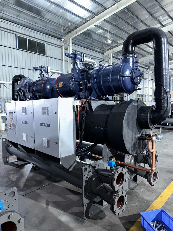 Βιομηχανικό ψυγείο 150HP που ψύχεται με νερό με σύστημα διπλού συμπιεστή για βέλτιστες λύσεις ψύξης