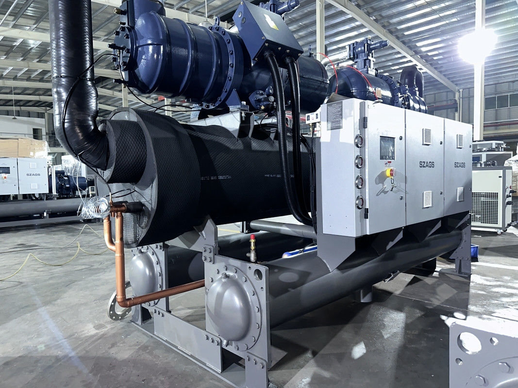 Βιομηχανικό ψυγείο 150HP που ψύχεται με νερό με σύστημα διπλού συμπιεστή για βέλτιστες λύσεις ψύξης