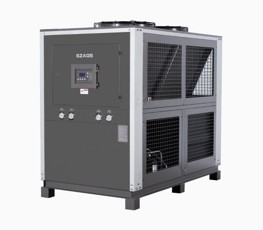 Ψύκτης γλυκόλης 20HP με αερόψυξη, ενεργειακά αποδοτικός, τύπου Scroll Compressor, βιομηχανικός ψύκτης για μηχανές χύτευσης με έγχυση