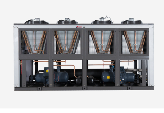 Ψύκτης Scroll Αέρος 470kW Υψηλής Χωρητικότητας για Ψύξη Βιομηχανικού Νερού Επεξεργασίας σε Εκτύπωση και Επικάλυψη Φιλμ BOPP